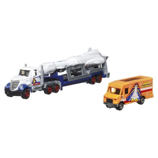 Pojazd transportowy + samochodzik Matchbox Convoys