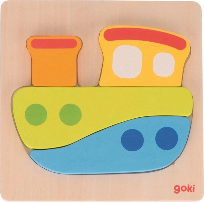 Drewniane dopasowujące puzzle Wóz Strażacki