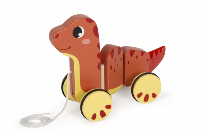 Small foot Drewniana zabawka do ciągnięcia Dino
