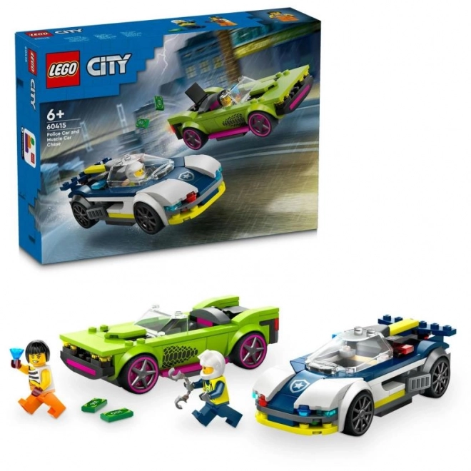 LEGO® City 60415 Pościg policyjnego samochodu i auta sportowego