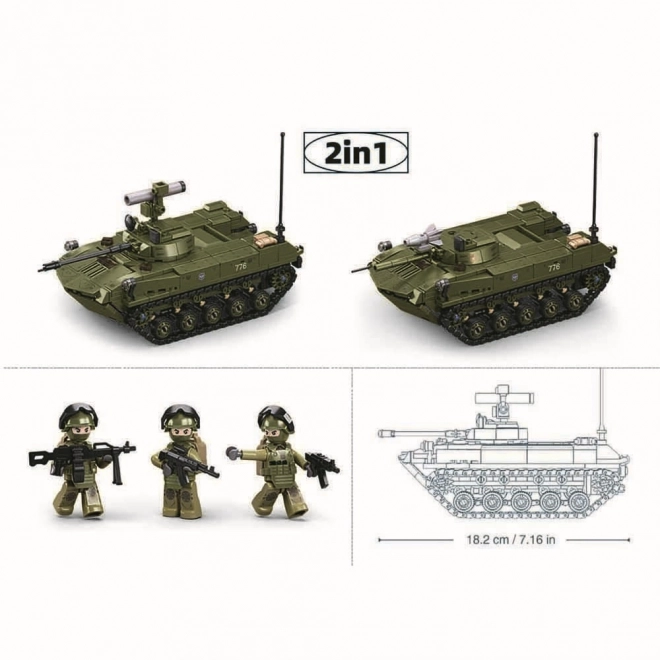 Sluban model czołgu BMD-2S 1:35
