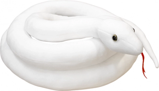 Pluszowy wąż biały 110 cm