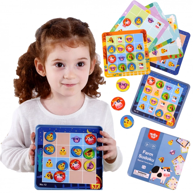 Dziecięce sudoku farma od Tooky Toy