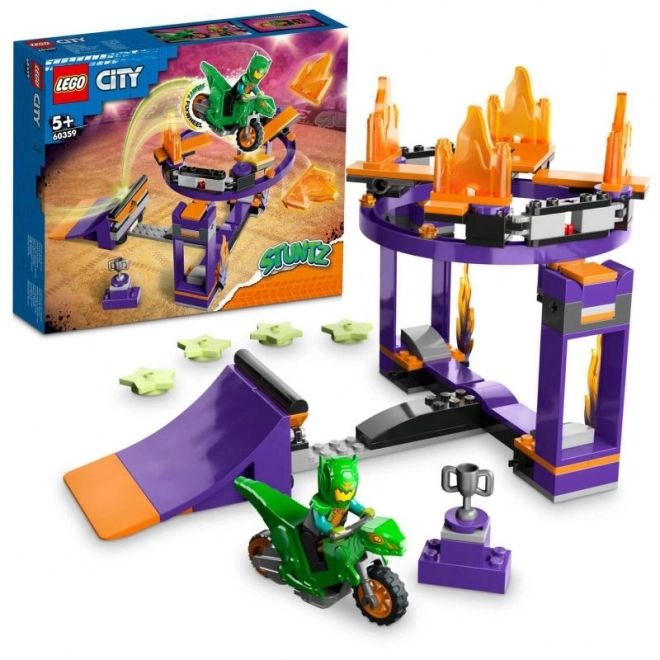 Kaskaderskie wyzwanie z rampą i obręczą LEGO City Stuntz
