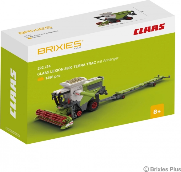 Zestaw konstrukcyjny Brixies Plus Claas Lexion 8900 Terra Trac z przyczepą