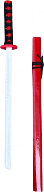 Drewniana katana treningowa czerwona 70 cm