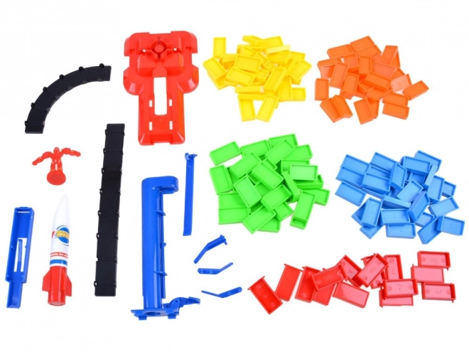 Kosmiczne domino z rakietą - edukacyjna zabawka