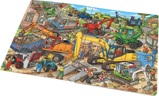 Ogromne i szczegółowe ilustracje placu budowy
