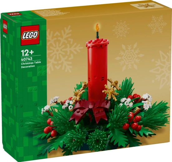Lego ikoniczna świąteczna dekoracja na stół