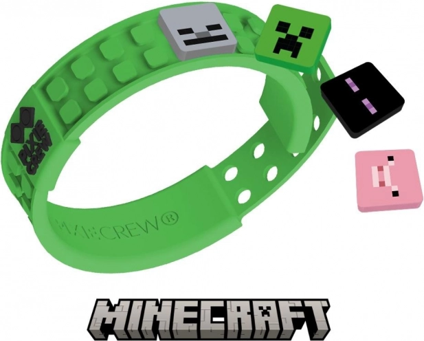 Regulowana zielona bransoletka Pixie Crew & Minecraft