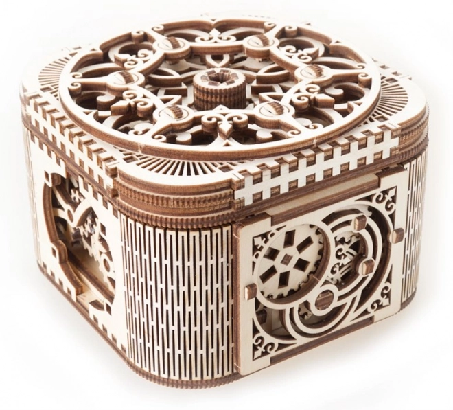 Ugears 3D drewniane mechaniczne puzzle Szkatułka na biżuterię