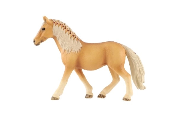 Koń domowy palomino zooted plastik 13cm w woreczku
