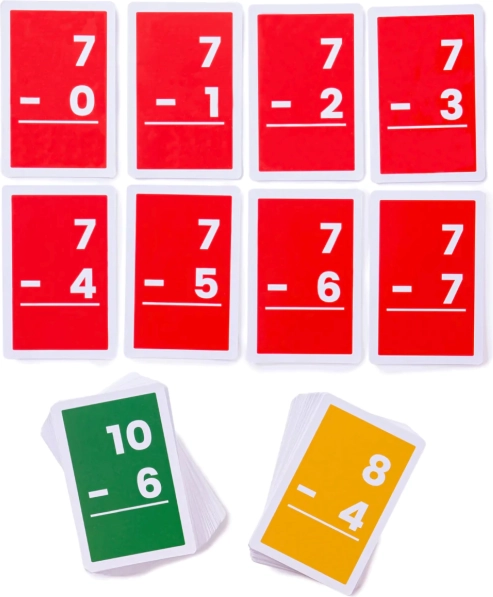 Bigjigs Toys Karty odejmowania 1–10