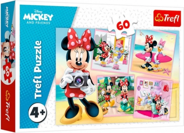 Puzzle 60 elementów - Urocza Minnie - Disney Minnie