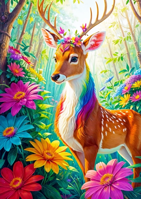 Ciesz się Puzzle Magiczny Jeleń 1000 Elementów