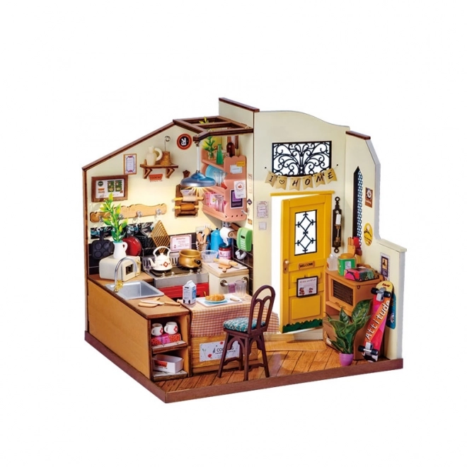 RoboTime 3D drewniane puzzle przytulna kuchnia