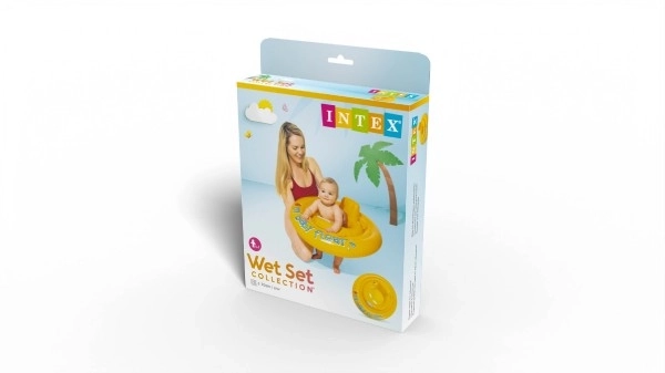 Dziecięcy koło do pływania nadmuchiwane +- 70cm w pudełku 6-12m