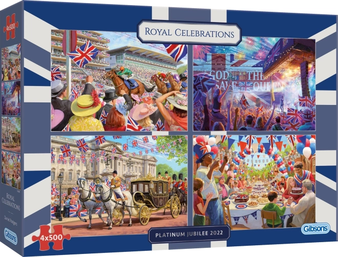 GIBSONS Królewskie obchody puzzle 4×500 elementów