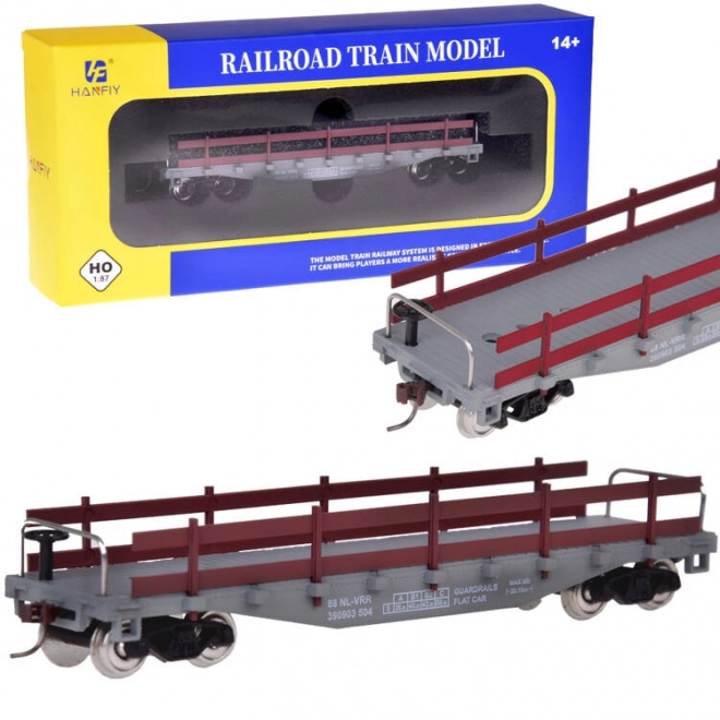 Otwarty wagon towarowy dla modelowej kolei H0 1:87