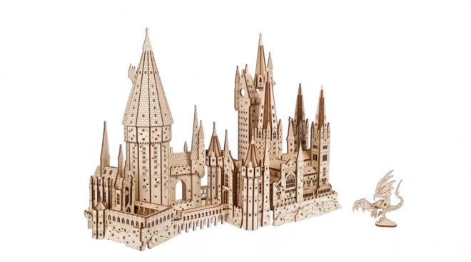 Ugears 3D drewniane mechaniczne puzzle Zamek Hogwart, Harry Potter