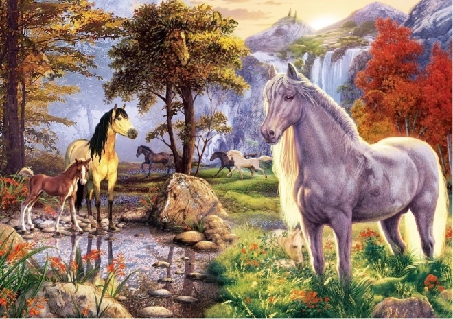 Puzzle ART PUZZLE Ukryte konie 1000 elementów