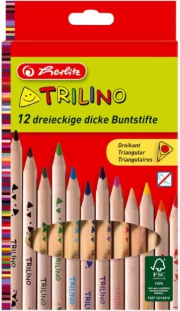 Kredki Trilino 12 kolorów HERLITZ