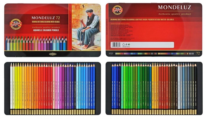 Akwarelowe kredki Mondeluz 72 szt.
