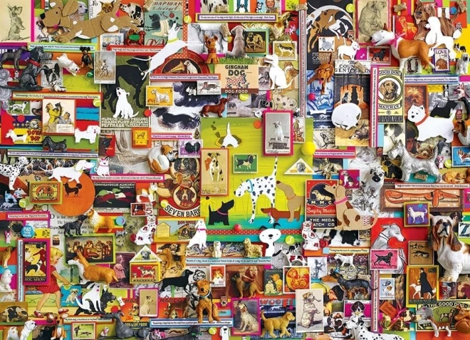 Puzzle COBBLE HILL – Psie miasto, 1000 elementów