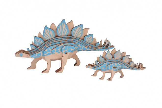 Woodcraft Drewniane 3D puzzle Stegosaurus 2w1