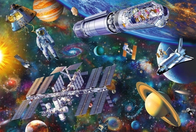 Schmidt Puzzle Kosmiczna zabawa 100 elementów