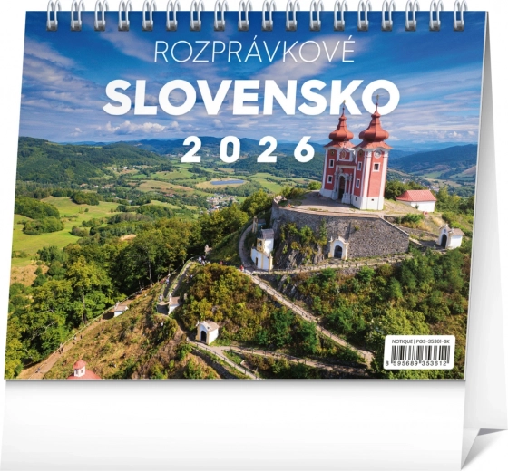 Kalendarz biurkowy Baśniowa Słowacja 2026