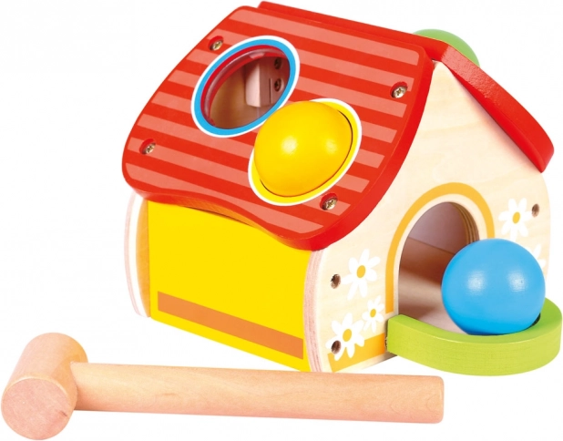 Bino drewniany domek do wbijania