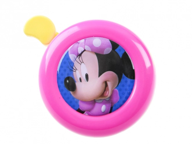 Różowy dzwonek rowerowy z Minnie