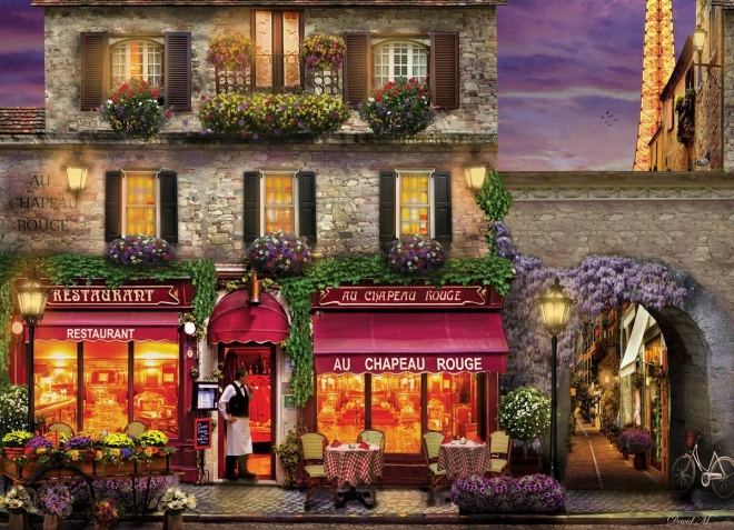 Puzzle EUROGRAPHICS Restauracja The Red Hat, Paryż – 1000 elementów