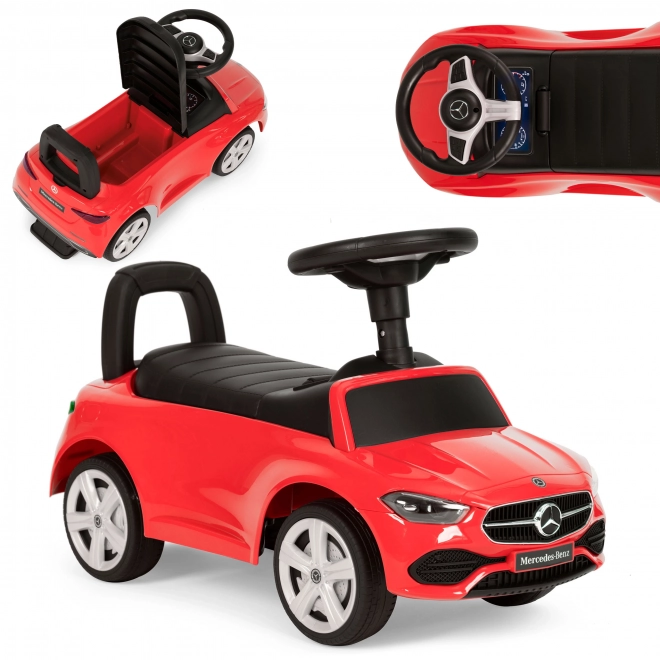 Samochód Mercedes C CLASS interaktywny volant brzmi czerwono