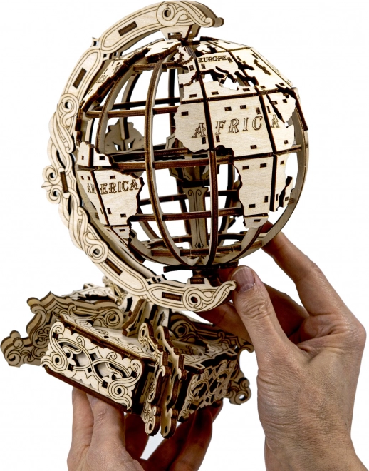 Drewniane Miasto 3D puzzle Globus 231 elementów