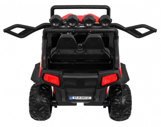 Dziecięcy samochód elektryczny 4x4 z tapicerką, MP3 i efektami świetlnymi