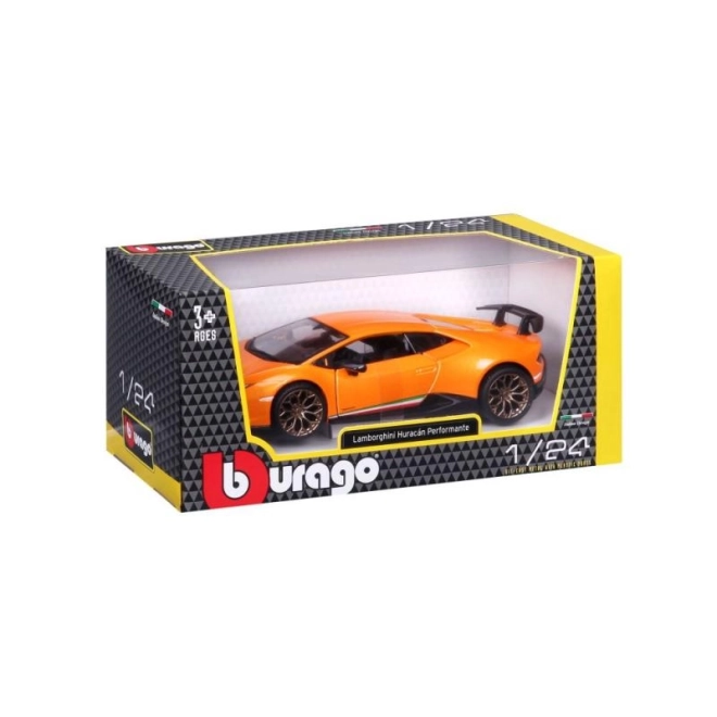 Lamborghini Huracan Performante pomarańczowy model 1:24
