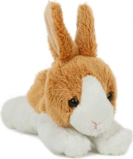 pluszowy króliczek brązowo-biały 15 cm