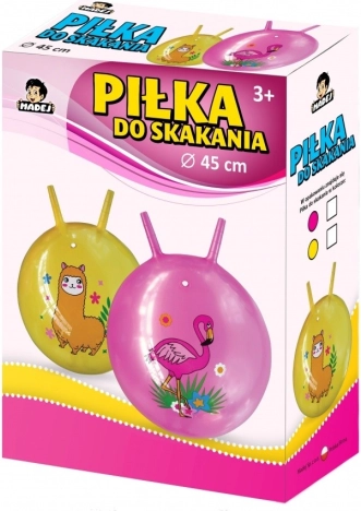 Skacząca piłka z rogami Flaming 45 cm