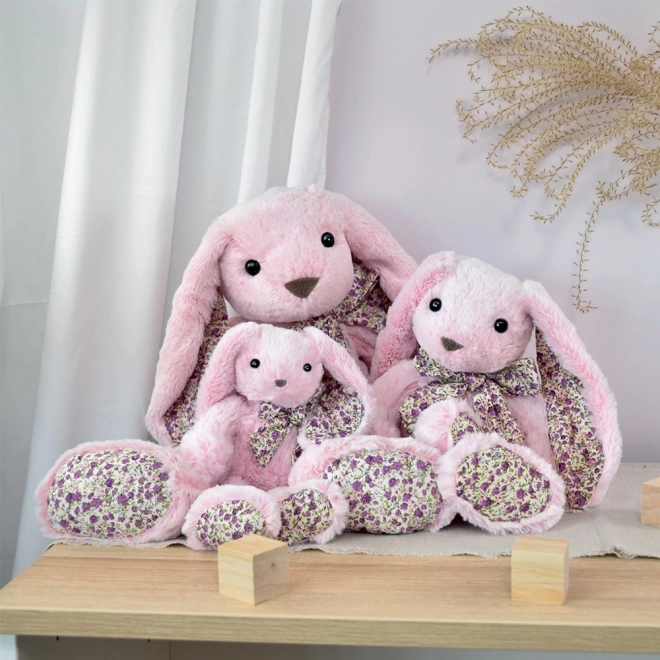Doudou Histoire d'Ours Pluszowa zabawka różowy króliczek 25 cm