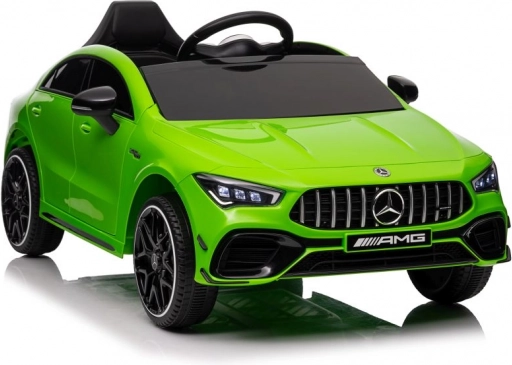 Dziecięcy elektryczny samochód Mercedes-Benz AMG CLA 45s zielony