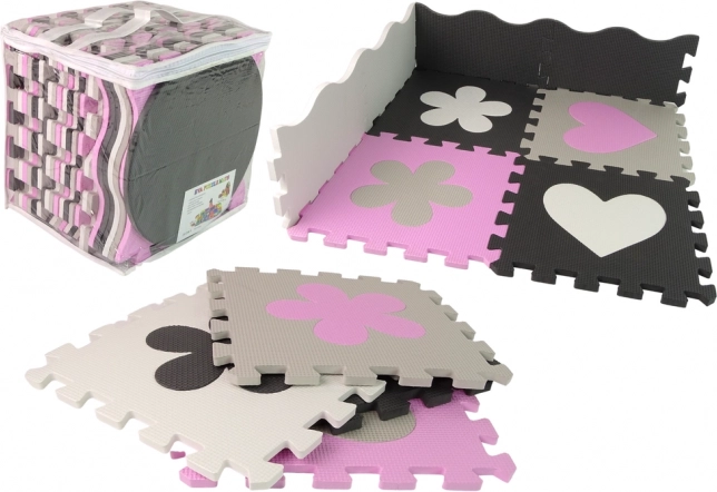 Piankowa edukacyjna mata EVA puzzle dla niemowląt, 25 elementów