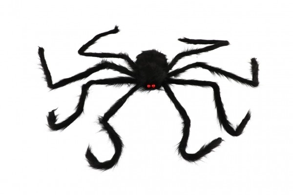 Duży pluszowy pająk halloweenowy 125 x 8 cm