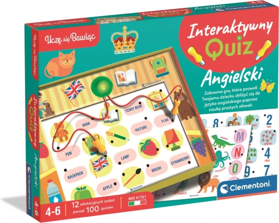 Interaktywny quiz angielski – uczę się przez zabawę CLEMENTONI