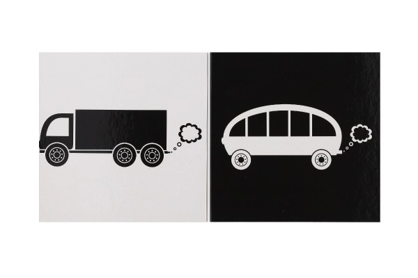 Książeczka Kontrastowe Leporello Środki Transportu 15,5x15cm 0m+