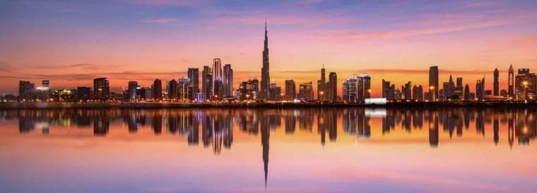Panoramiczne puzzle Panorama Dubaju 1000 elementów