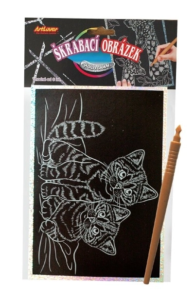 Holograficzny obrazek do drapania samochód