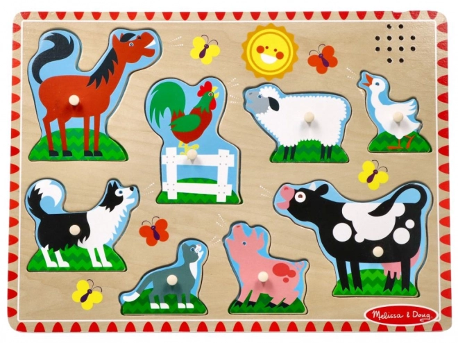 Dźwiękowe puzzle - Zwierzęta na farmie
