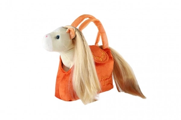 Jednorożec w torebce - pomarańczowa 18 cm